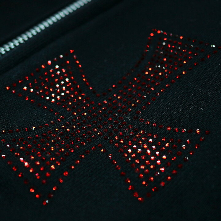 楽天市場】UNKNOWN LONDON / Cross Rhinestone Zip Up Hoodie : VENTURER 