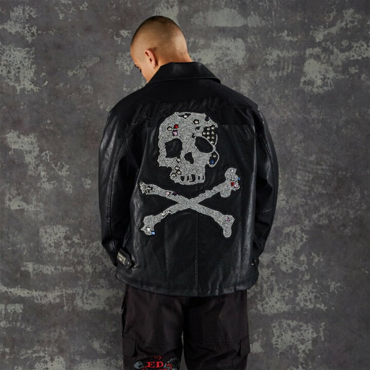 楽天市場】UNKNOWN LONDON / Jewel Skeleton Leather Jacket : VENTURER