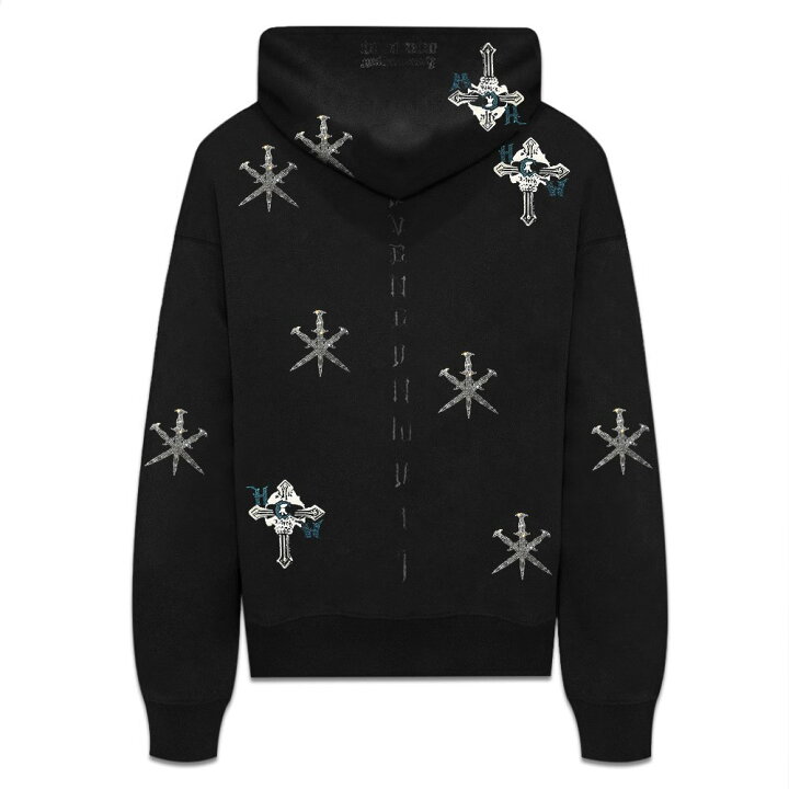 楽天市場】UNKNOWN LONDON / HCW Dagger Rhinestone Zip Hoodie : VENTURER