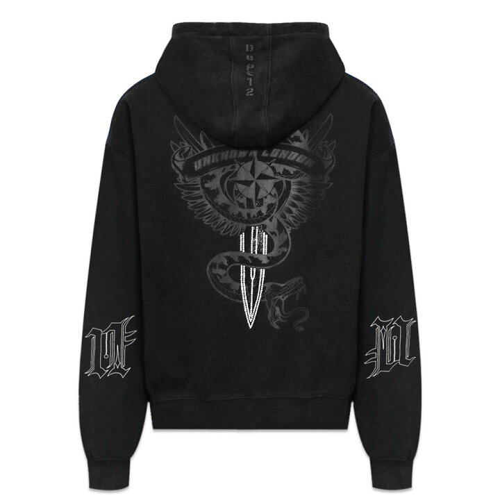 楽天市場】UNKNOWN LONDON / Dagger Graphic Washed Hoodie : VENTURER 