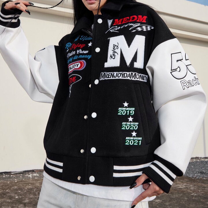 楽天市場】MR.ENJOY DA MONEY (M.E.D.M) / MEDM Embroidery Varsity 