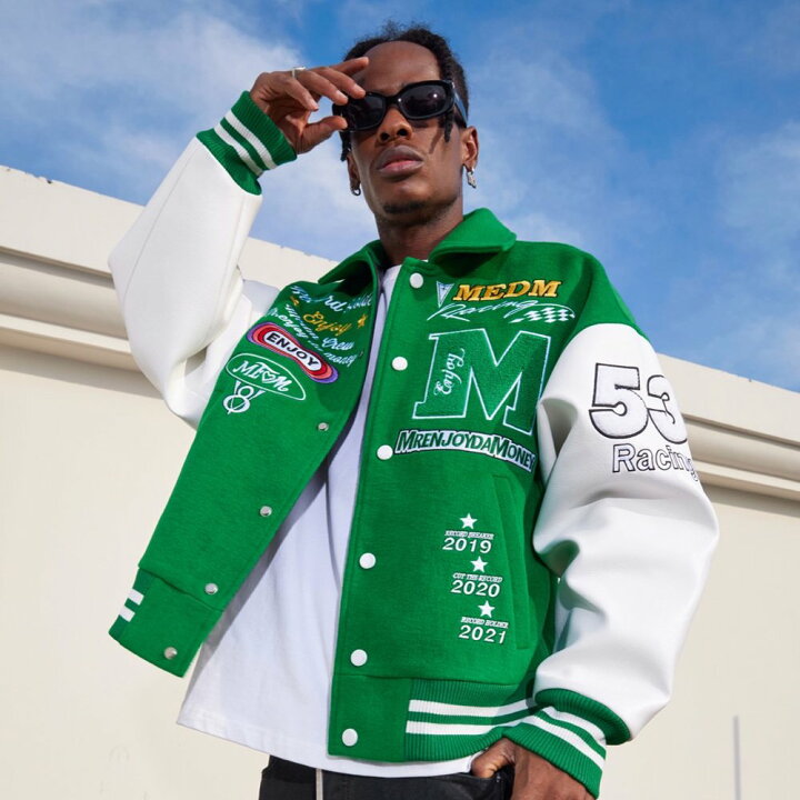 楽天市場】MR.ENJOY DA MONEY (M.E.D.M) / MEDM Embroidery Varsity 