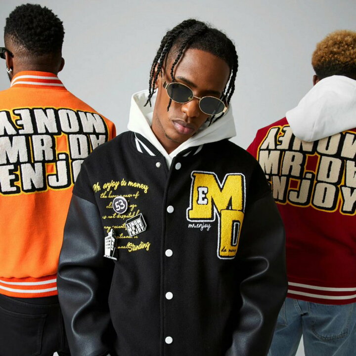 楽天市場】MR.ENJOY DA MONEY (M.E.D.M) / MEDM Basic Baseball Jacket 