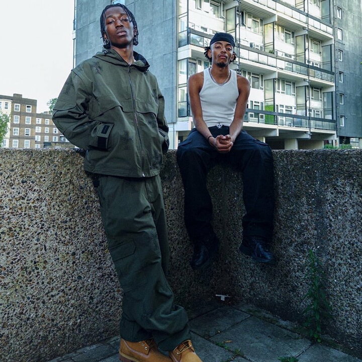 楽天市場】UNKNOWN LONDON / Cross Rhinestone Ripstop Cargo Pants 