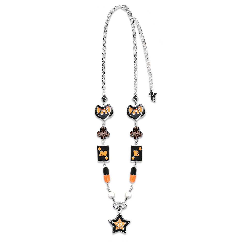 楽天市場】MAISON EMERALD / Orange Lucky Star Smiley Necklace