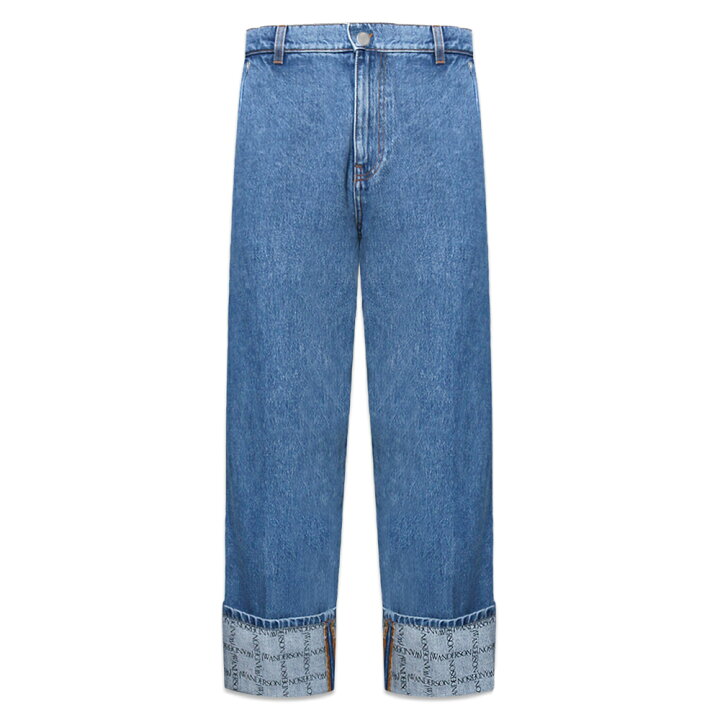 楽天市場】JW ANDERSON / Logo Grid Cuff Wide Leg Jeans : VENTURER 