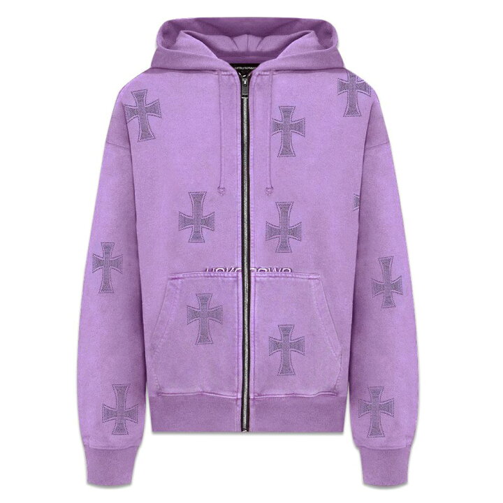 楽天市場】UNKNOWN LONDON / Cross Rhinestone Zip Up Hoodie : VENTURER