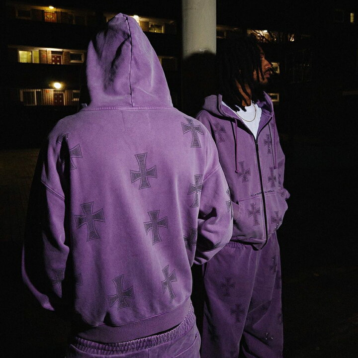 楽天市場】UNKNOWN LONDON / Cross Rhinestone Zip Up Hoodie : VENTURER