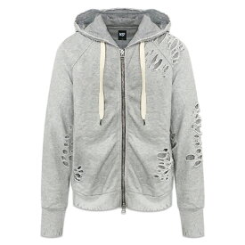 【50%オフ】NSF / Sammy Distressed Zip Hoodie