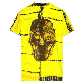 LAUNDERED WORKS CORP×OFFSET / Flaming Skull Tie Dye T-Shirt