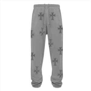 UNKNOWN LONDON / Cross Rhinestone Joggers