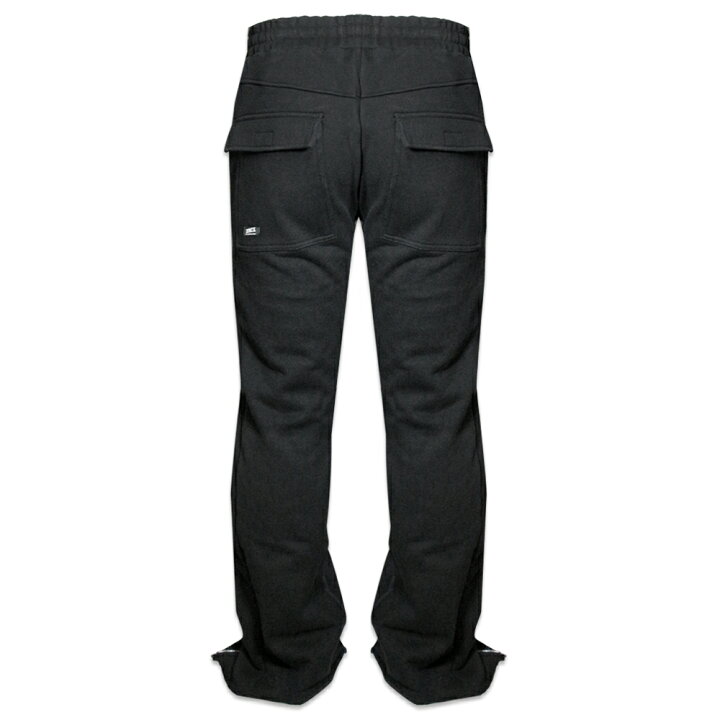 楽天市場】DEMIK EXCLUSIVES / Studded Triple Zip Flared Sweatpants 