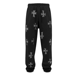 UNKNOWN LONDON / Cross Rhinestone Joggers