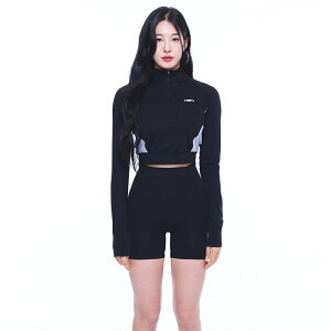 BORN TO WIN / WM B Logo Mesh Half Zip Up
