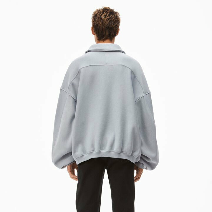 楽天市場】ALEXANDER WANG / NY Puff Graphic Half Zip Sweatshirt 