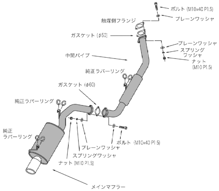 楽天市場】【個人宅発送可能】 HKS LEGAL リーガル マフラー TOYOTA