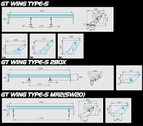 サード SARD GT ウイングステー SARD :: GT WING SUB PARTS
