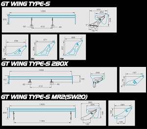 yl\z T[h SARD GT ECO ⋋i GT WING SUB PARTS Xe[ P TYPE-S Mid (61918MB)