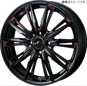 yl\z Weds EFbY 17×6.5J +42 4 PCD100 BK/SC[RED] zC[ 1{ LEONIS GX IjX W[GbNX (39348)