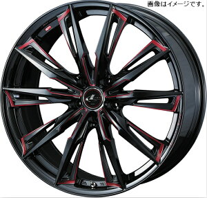 yl\z Weds EFbY 17×7.0J +47 5 PCD100 BK/SC[RED] zC[ 1{ LEONIS GX IjX W[GbNX (39360)