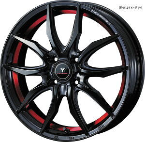 Weds EFbY 17×6.5J +42 4 PCD100 PIANO BLACK/RED LINE zC[ 4{ NOVARIS ROHGUE VF m@XE[O uCGt (40064)