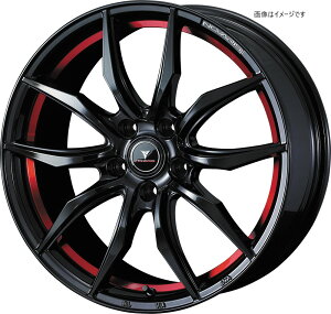 Weds EFbY 17×7.0J +47 5 PCD100 PIANO BLACK/RED LINE zC[ 4{ NOVARIS ROHGUE VF m@XE[O uCGt (40068)