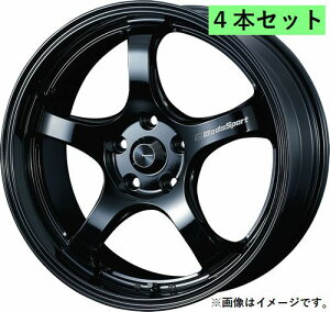 yl\zWeds EFbY 18×9.5J +45 5 PCD100 GLOSS BLACK zC[ 4{Zbg WEDS SPORT RN05M EGbY X|[c A[Gk[S[G (72762)