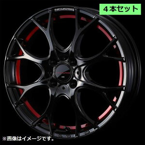 yl\z EFbY Weds 17X6.5J +42 4 PCD100 BK/RED zC[ 4{Zbg NOVARIS ROHGUE UY m@XE[O [C (42163)