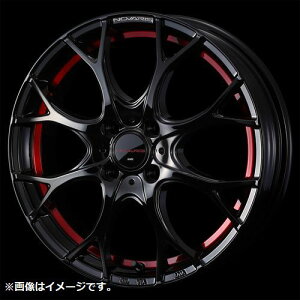 �y�l����\�z �E�F�b�Y Weds 14X4.5J +45 4�� PCD100 BK/RED �z�C�[�� 1�{ NOVARIS ROHGUE UY �m���@���X�E���[�O ���[���C (42158)