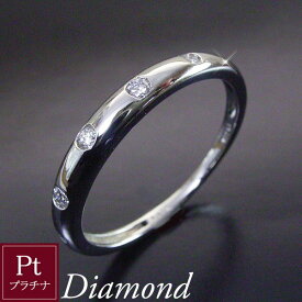 プラチナ ダイヤモンド リング 天然ダイヤモンド ドットリング 指輪 プレゼント 女性 品番ma-0379　2営業日前後の発送予定