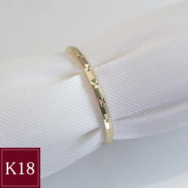 指輪 リング k18 K18 18金 アクセサリー 地金 デザイン 品番ma-0416 2営業日前後の発送予定