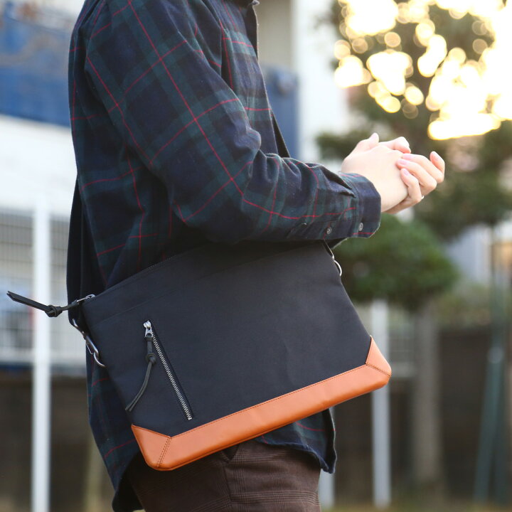 楽天市場】サコッシュバッグ ショルダーバッグ メンズ 2way レザー 本 