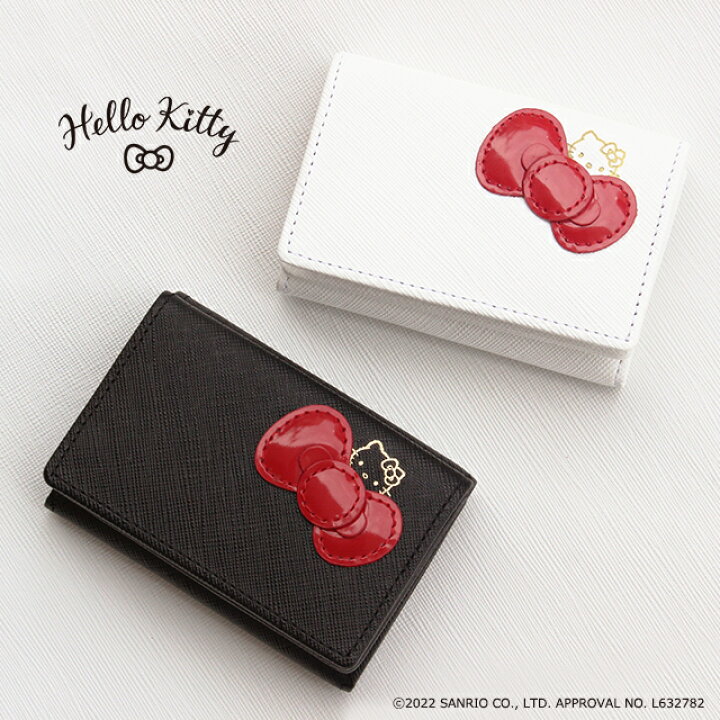 大人のための本革?キティちゃん?】三つ折り財布 ハローキティ キティ  
