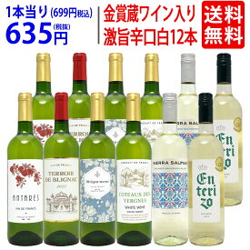 ワイン ワインセットワイン誌高評価蔵や金賞蔵ワインも入った辛口白12本セット 送料無料 (6種類各2本) 飲み比べセット ギフト ^W0ZSA5SE^
