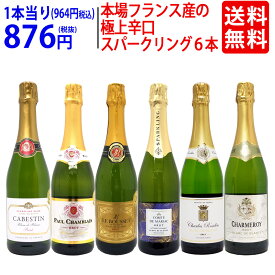 ワイン ワインセット本場フランス産の極上辛口スパークリングワイン6本セット 送料無料 飲み比べセット ギフト ^W0A5I6SE^