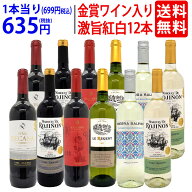 ワイン ワインセットワイン誌高評価蔵や金賞蔵ワインも入った激旨赤白12本セット (赤6本+白6本) 送料無料…