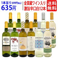 ワイン ワインセットワイン誌高評価蔵や金賞蔵ワインも入った辛口白12本セット 送料無料 (6種類各2本) 飲…