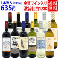 ワイン ワインセットワイン誌高評価蔵や金賞蔵ワインも入った激旨赤白12本セット (赤6本+白6本) 送料無料…