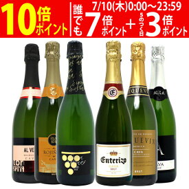 ワイン ワインセットすべて本格シャンパン製法の辛口 厳選極上の泡6本セット 送料無料 スパークリング 飲み比べセット ギフト ^W0GAD2SE^