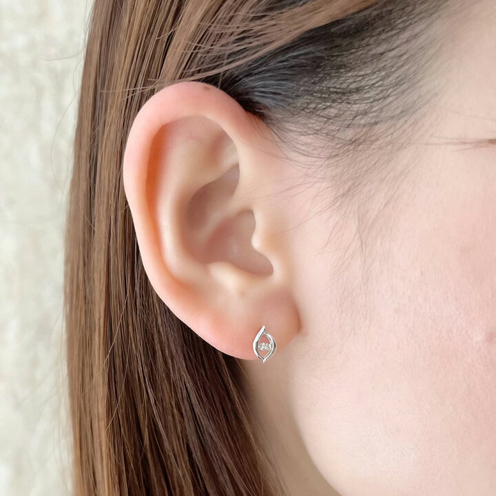 楽天市場】K10WG K10 10金 金 ダイヤモンド ピアス ダンシングストーン  