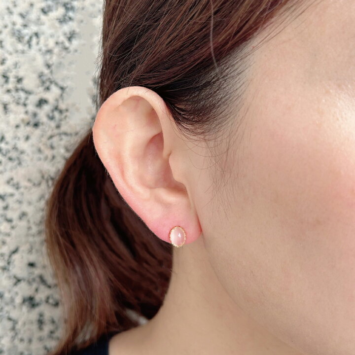 楽天市場】K18YG K18 18金 金 ムーンストーン ピアス アクセサリー  