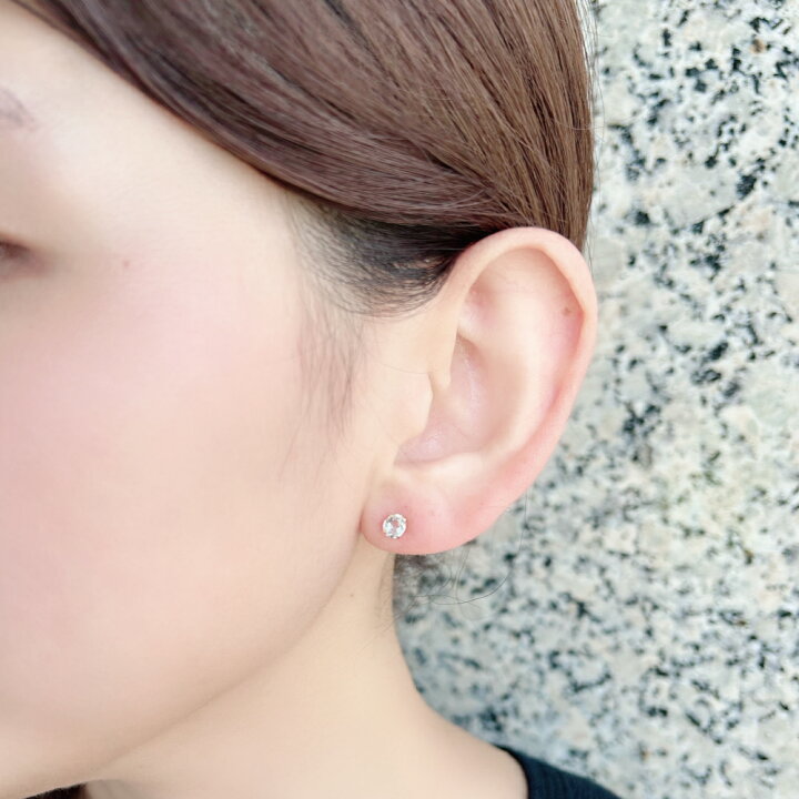 楽天市場】K18YG K18 18金 金 アクアマリン ピアス アクセサリー 