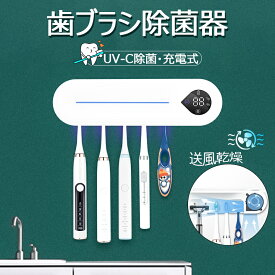 歯ブラシ除菌 歯ブラシホルダー 送風乾燥 歯ブラシ除菌器 歯ブラシホルダー 3本 5本 USB充電式 壁掛け 歯ブラシスタンド 静音 UVC UV オート除菌機能搭載 歯ブラシ立て 髭剃り収納 歯ブラシケース おしゃれ 送料無料
