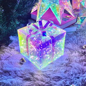 [ギフト箱15cm] VeroMan クリスマス 飾り モチーフライト 光る オーナメント オブジェ カラフル 置物 ライト 装飾ライト LED 卓上飾り USBコード