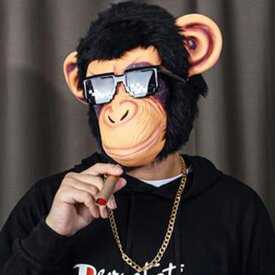 [サル] VeroMan ハロウィン コスチューム ラバーマスク ラバー マスク 動物 面白い ネタ 仮面 被り物 コスプレ パーティー イベント お祭り