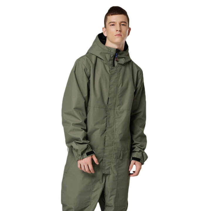 楽天市場 Veroman メンズ スノーボードウェア つなぎ 耐水圧10 000mm 透湿性10 000g セットアップ ジャンプスーツ スキー スノーボ ウェア カーキ Veroman