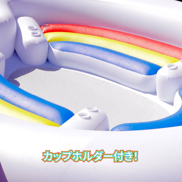 楽天市場】VeroMan 超巨大 ユニコーン 浮き輪 350cm 4人乗り ビッグ 