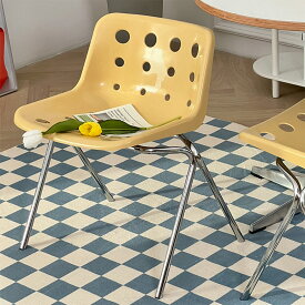 VeroMan 椅子 チーズみたいなチェア 安定設計 面白い形 カフェ 韓国インテリア レトロ 66×43×54