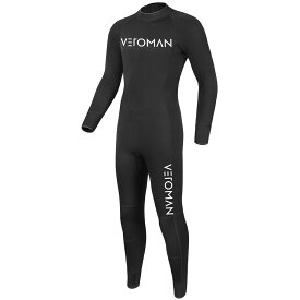 VeroMan メンズ ウェットスーツ ダイビングスーツ サーフィン シュノーケル フィッシング 潜水 素潜り UVカット 保温 速乾性 高弾性 ネオプレン素材 厚さ3mm