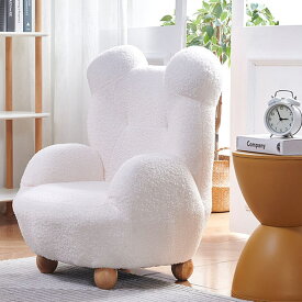 VeroMan ソファ くま もこもこ 1人掛け 椅子 チェア 熊 クマ アニマルチェア 背もたれ付き 安定設計 キッズソファ くまの椅子 かわいい 韓国インテリア